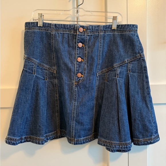 Pilcro Dresses & Skirts - Pilcro Denim Button-Up Skirt L nwt